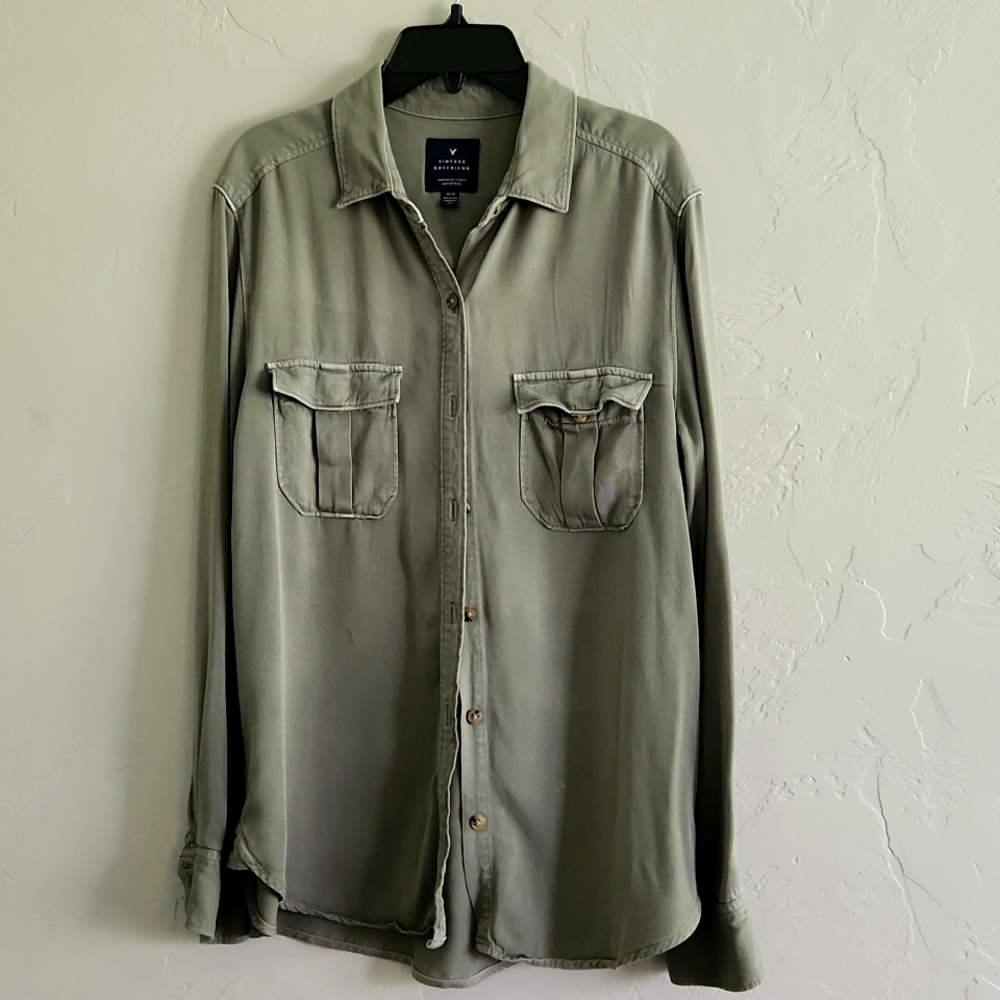 American Eagle Vintage Boyfriend Shirt M price fixed - Picture 7 of 13